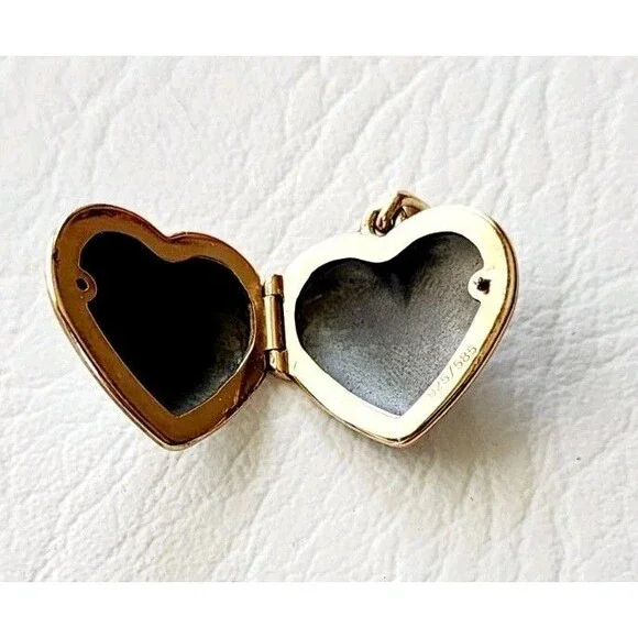 James Avery Sterling Silver 14K YG Photo Heart Locket